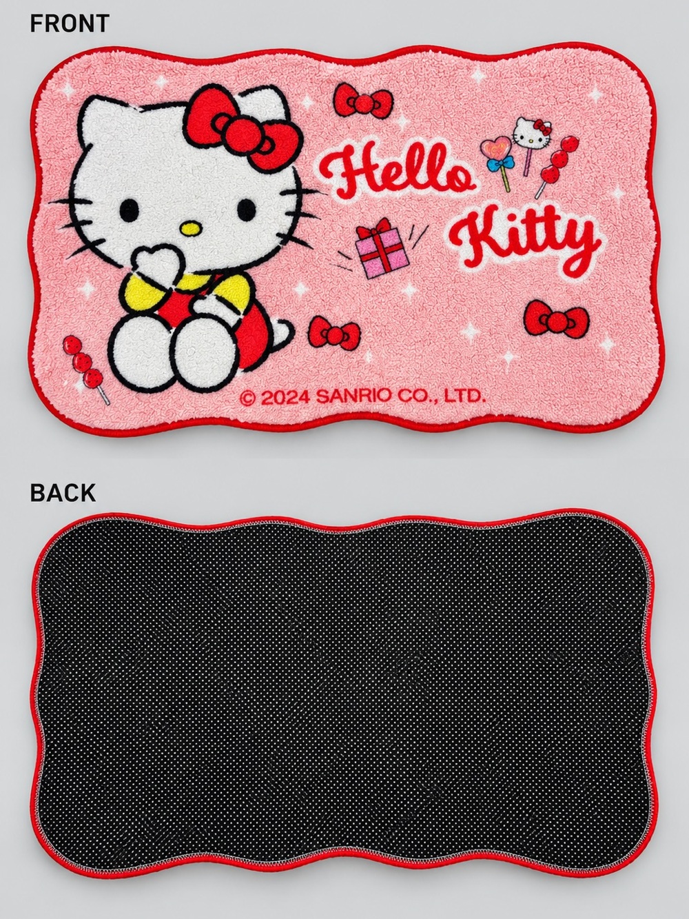 Hello Kitty Pink Bath Mat Rug - Non-Slip Backing - Picture 3 of 7